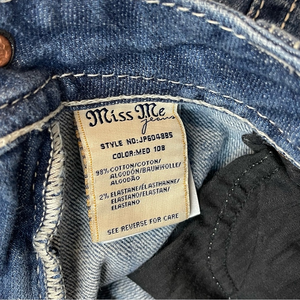 Miss Me Women's Straight Leg Bootcut Blue Jeans - Picture 8 of 10